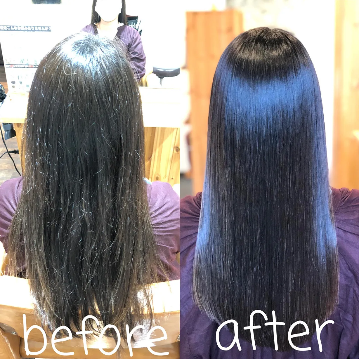 40代のお客様MENUカラー＋魔法の髪質改善トリートメント極